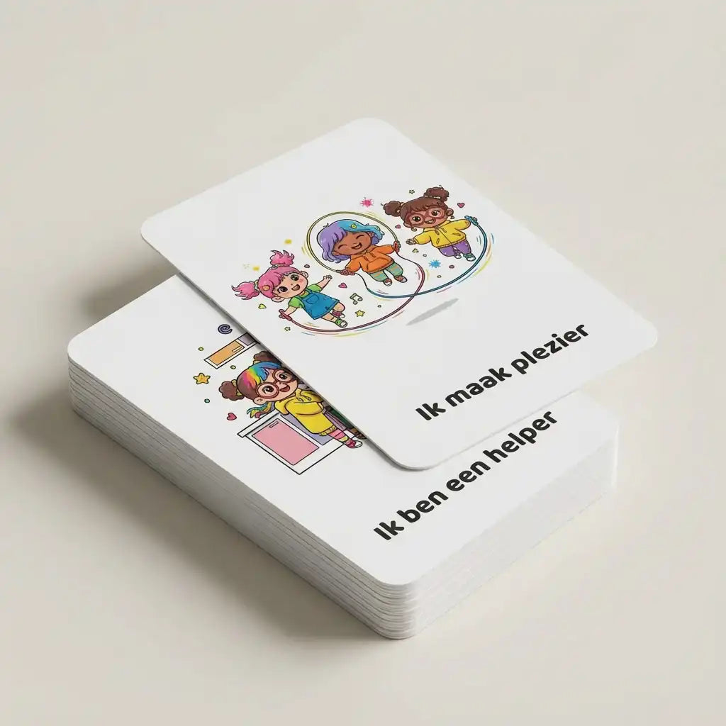 Stapel A7 kawaii regenboog affirmatiekaarten voor peuters meisjes, gericht op schattige zelfvertrouwen boost