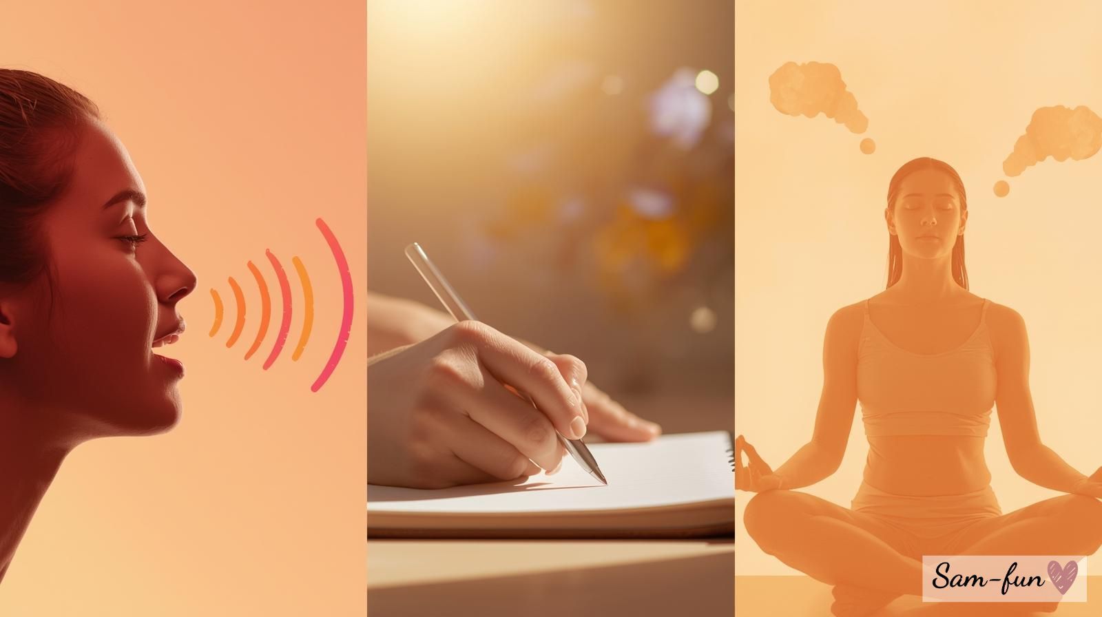 Vergelijking tussen hardop gesproken affirmaties en stille mentale affirmaties met persoon die beide methodes gebruikt