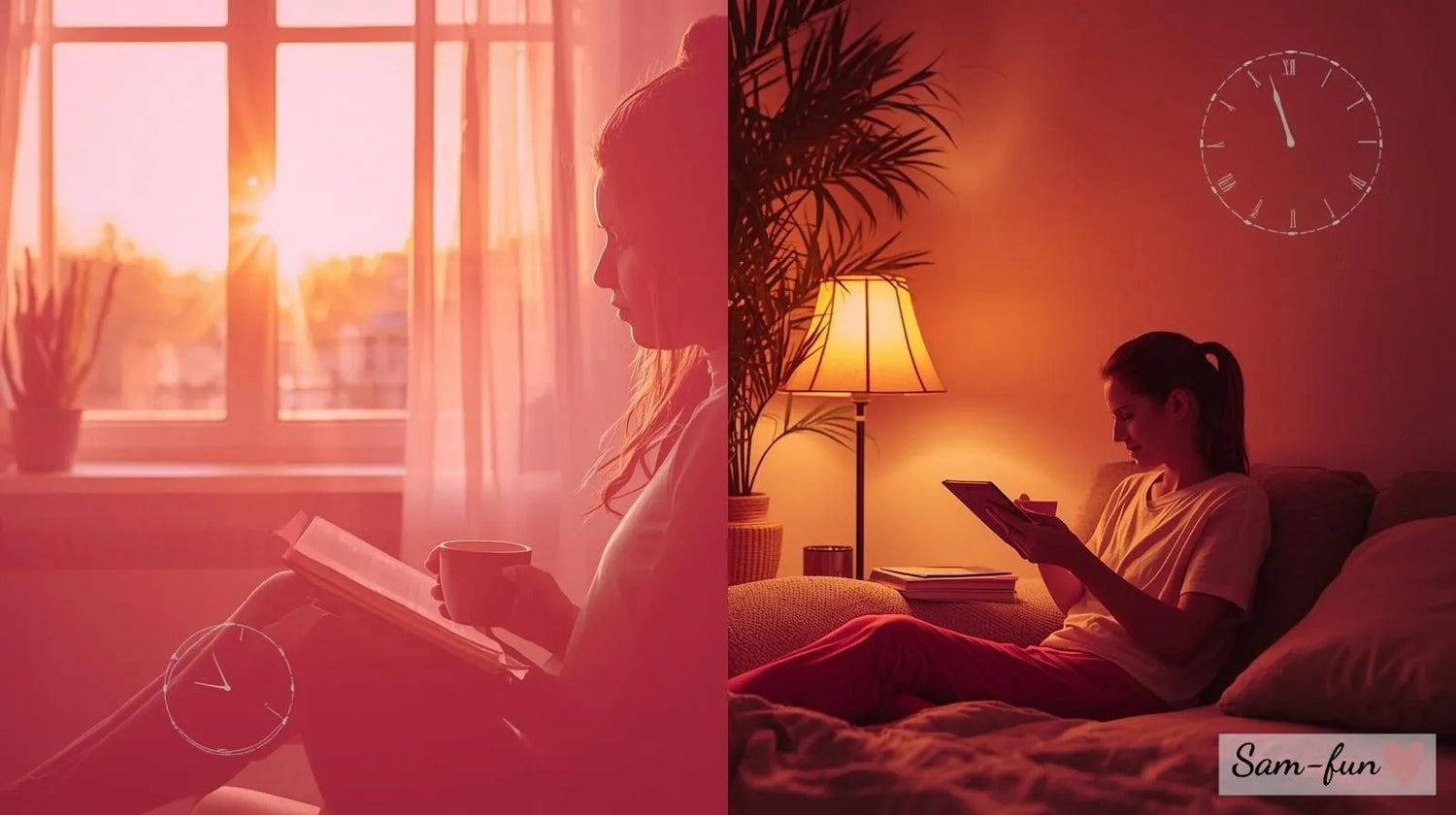 Vergelijking ochtend en avond affirmatie routine met dagboek en natuurlijk licht