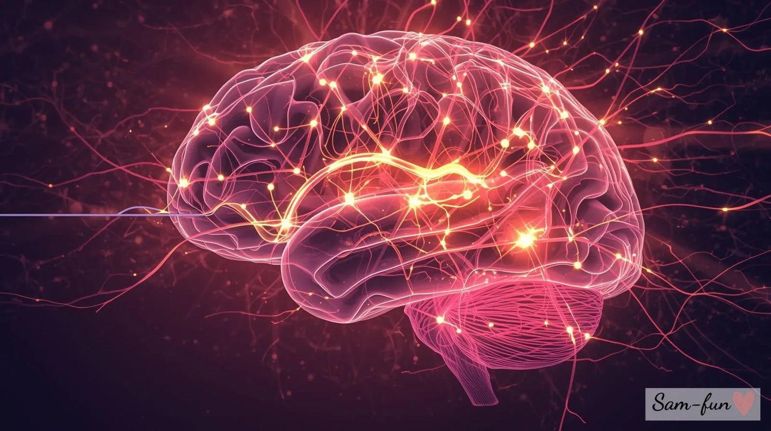 Neuroplasticiteit en affirmaties - illustratie van hersenen met nieuwe neurale verbindingen die ontstaan door affirmaties