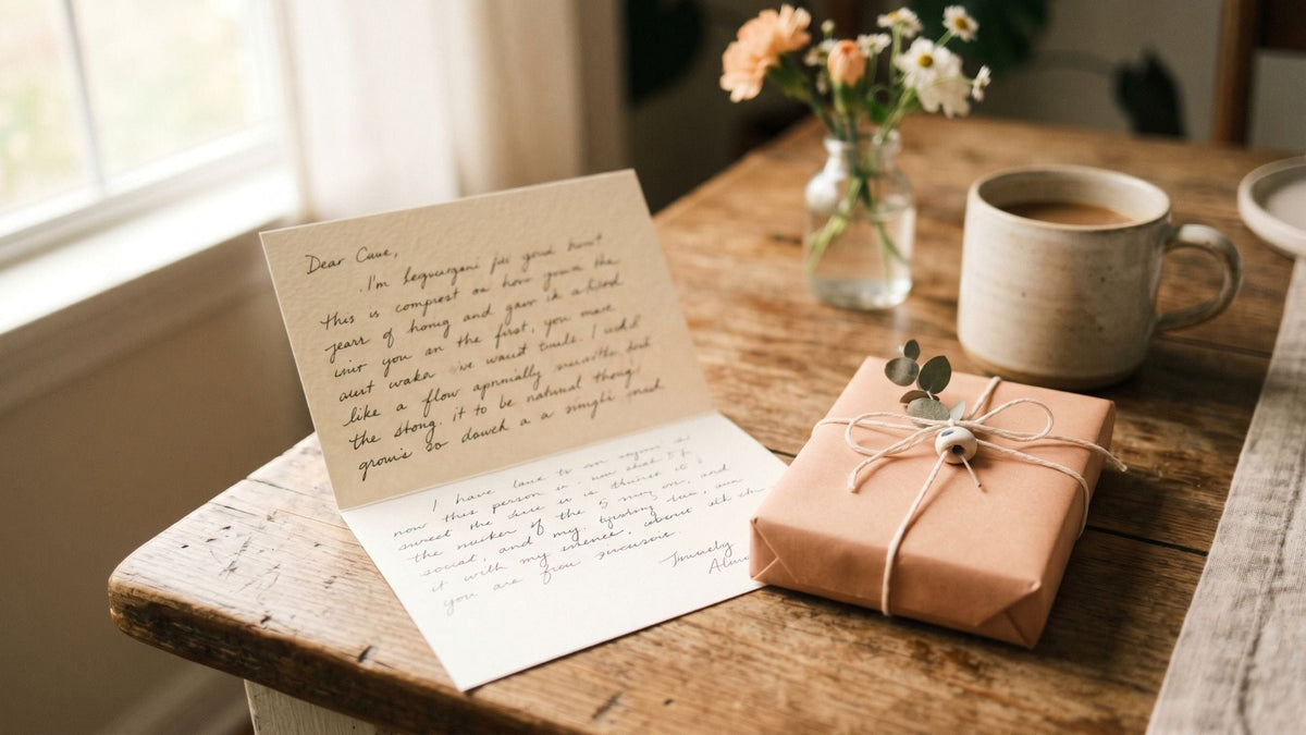 Een cadeau met persoonlijke boodschap: wanneer woorden het verschil maken