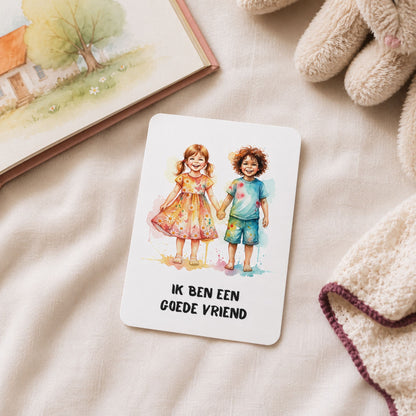Affirmatiekaart voor kleuters tijdens een rustig moment