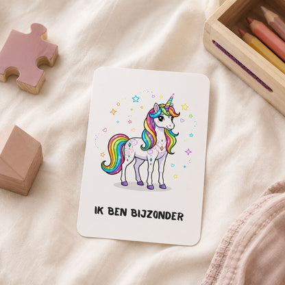 Affirmatiekaart voor kleuters tijdens een rustig moment
