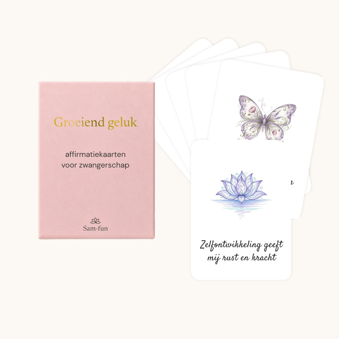 Affirmatiekaarten voor zwangere vrouwen boho aquarel