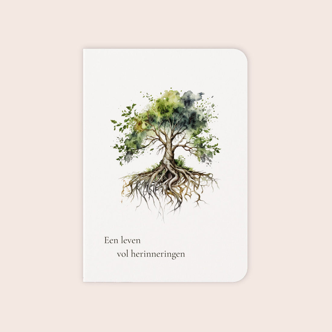 Condoleancekaart ‘Een leven vol herinneringen’ met boom