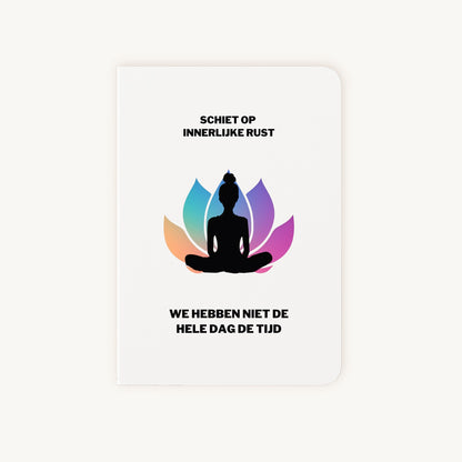 Grappige kaart met lotusbloem en Boeddha voorkant