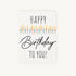 Verjaardagskaart kaarsjes voorkant met happy birthday tekst