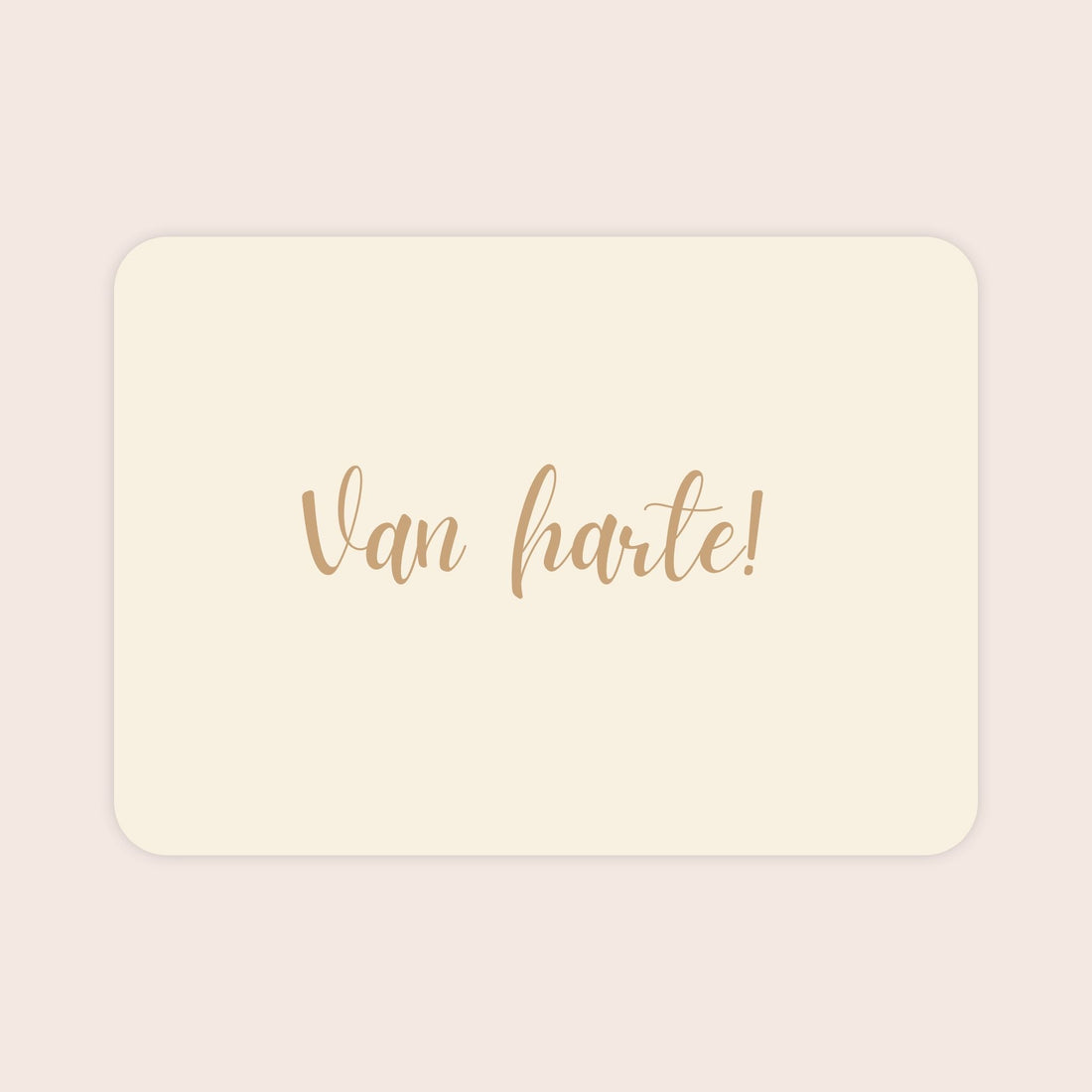 Verjaardagskaart voor een man met afgeronde hoeken en de tekst &