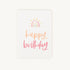 Verjaardagskaart regenboog met happy birthday tekst, A6 formaat