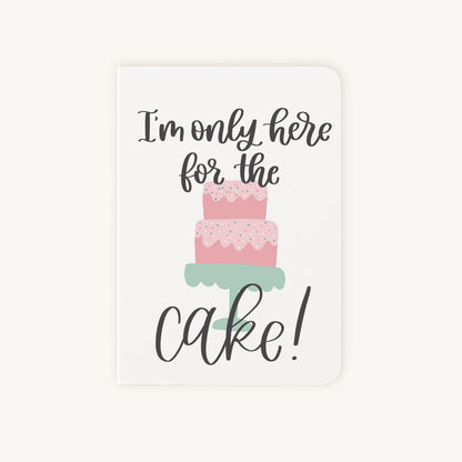 Verjaardagskaart taart voorkant met tekst I&