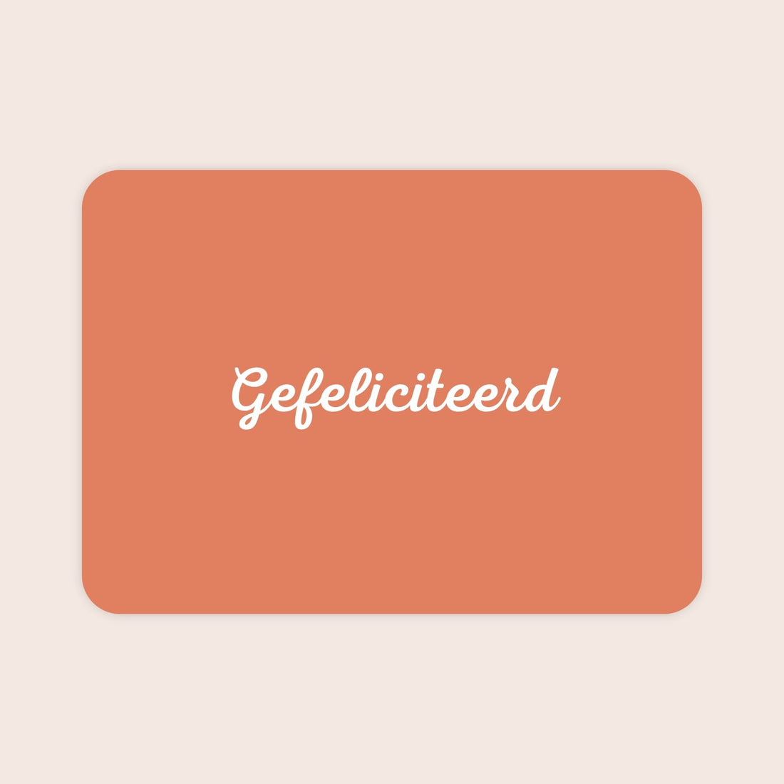 Verjaardagskaart voor een vrouw met afgeronde hoeken en de tekst &