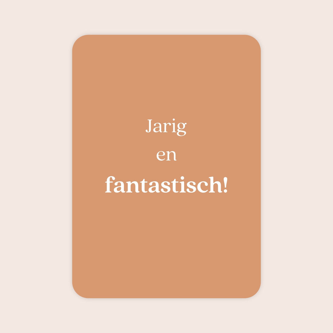 Verjaardagskaart voor een vrouw met afgeronde hoeken en de tekst &