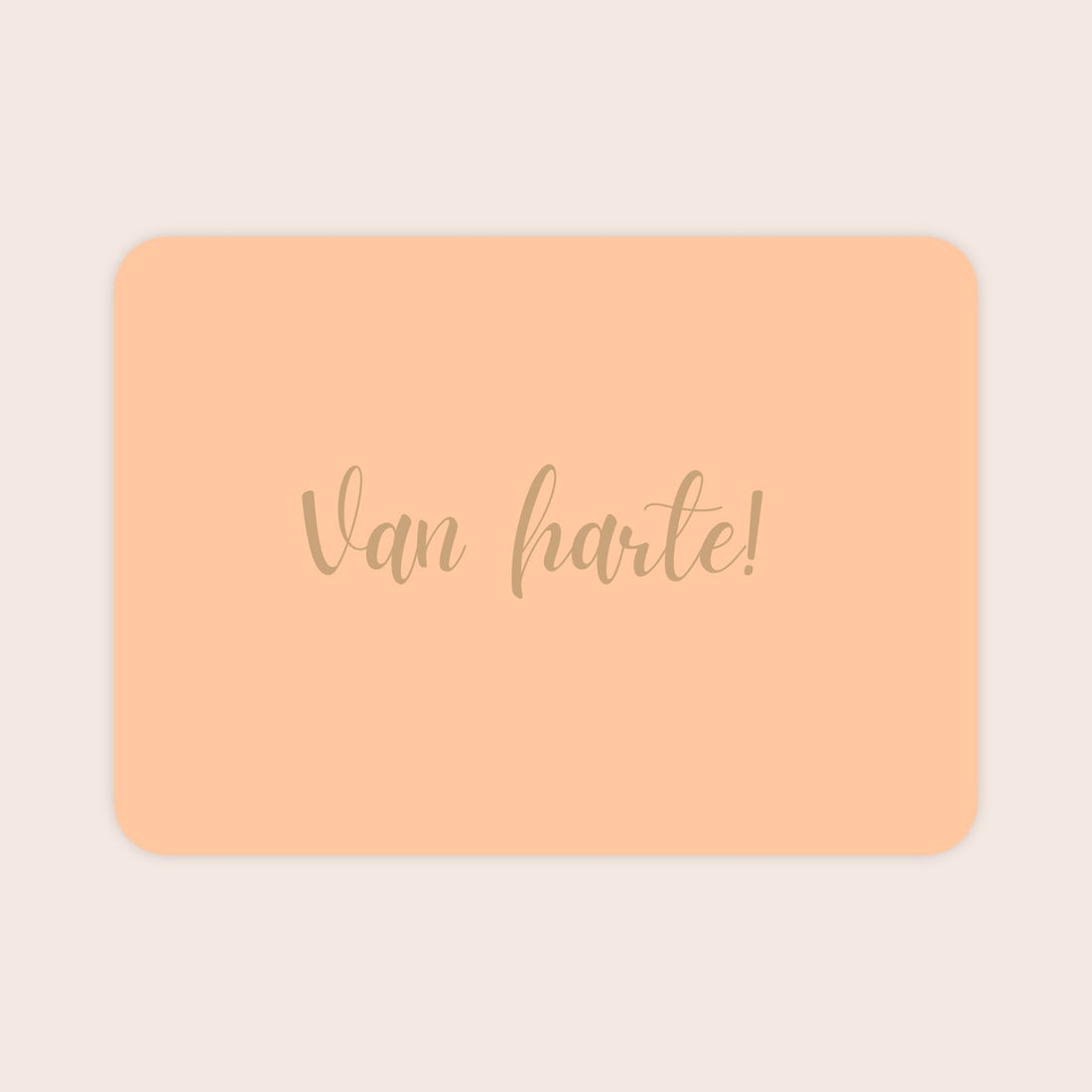Verjaardagskaart voor een vrouw met afgeronde hoeken en de tekst &